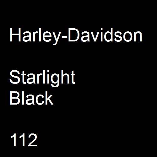 Harley-Davidson, Starlight Black, 112.